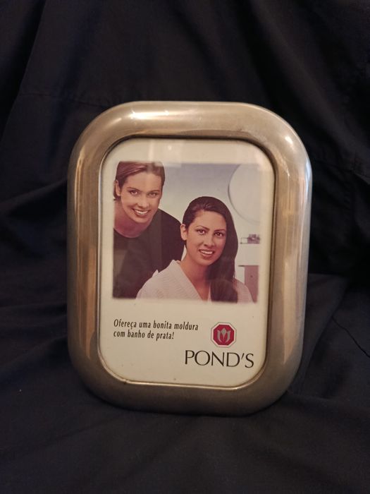 Moldura Vintage banhada a Prata