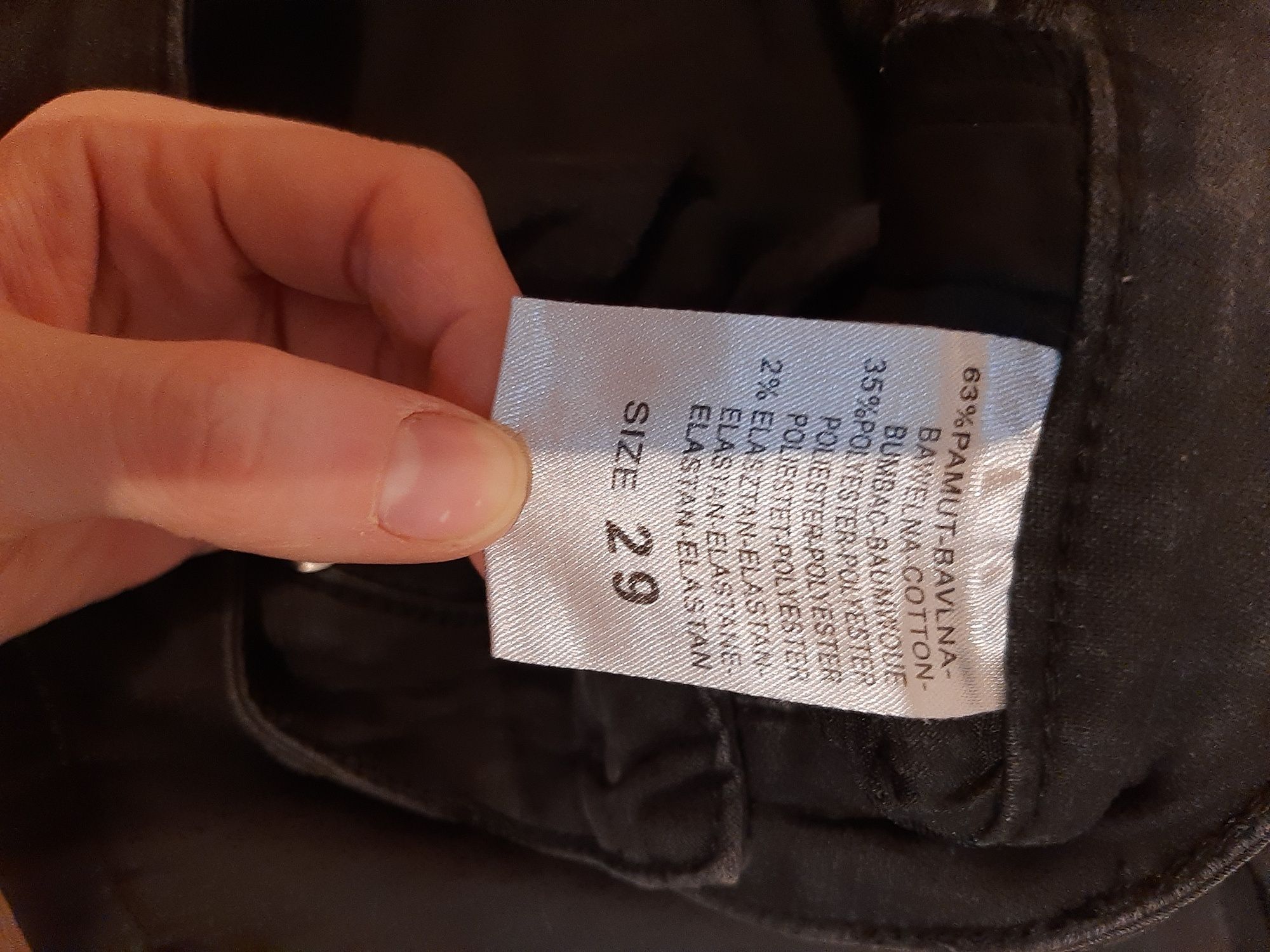 Czarne rurki dzinsy damskie r.36 rozciągliwe