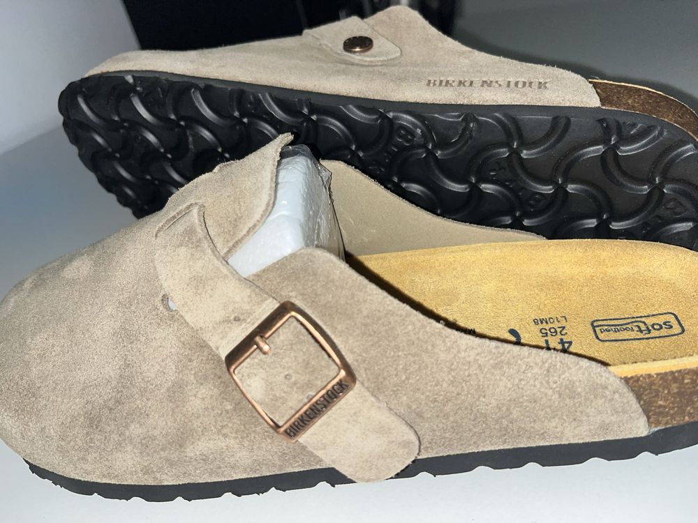 Birkenstock Boston Taupe (Tamanho 41) – Novas