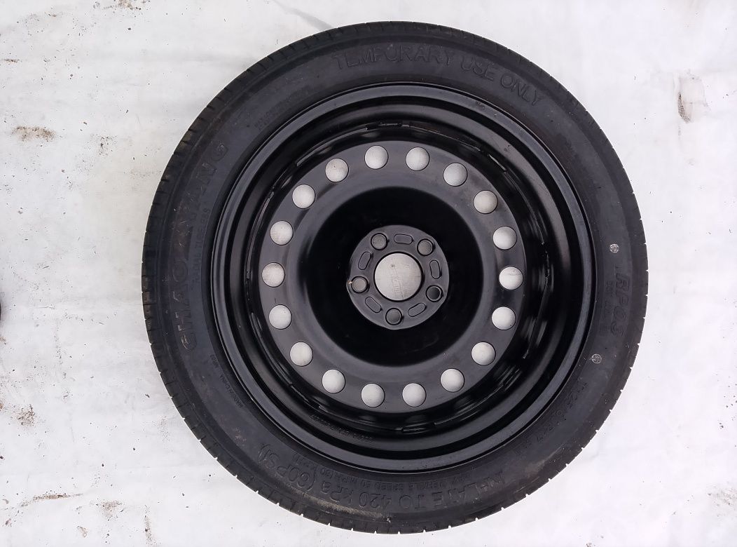 Volvo XC60  koło zapasowe dojazdowe NOWE OEM R17 komplet lewarek itp