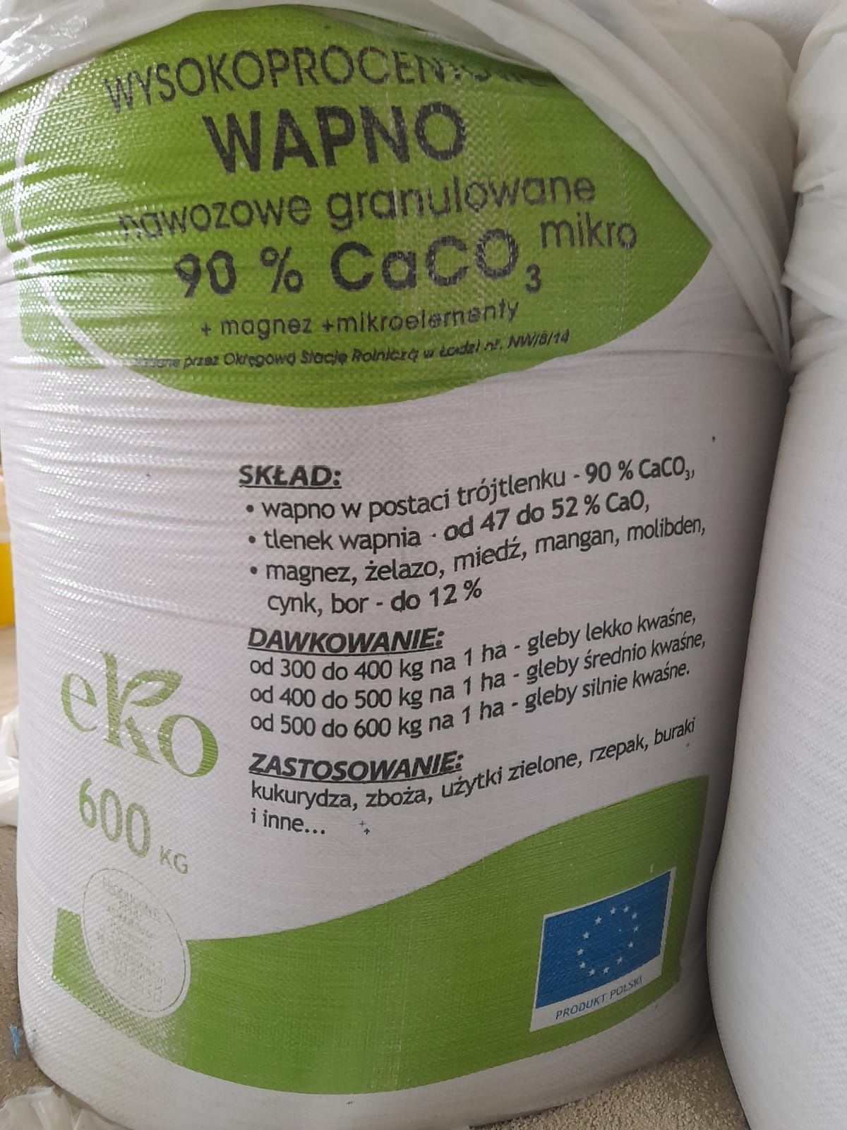 Wapno Nawozowe granulowane