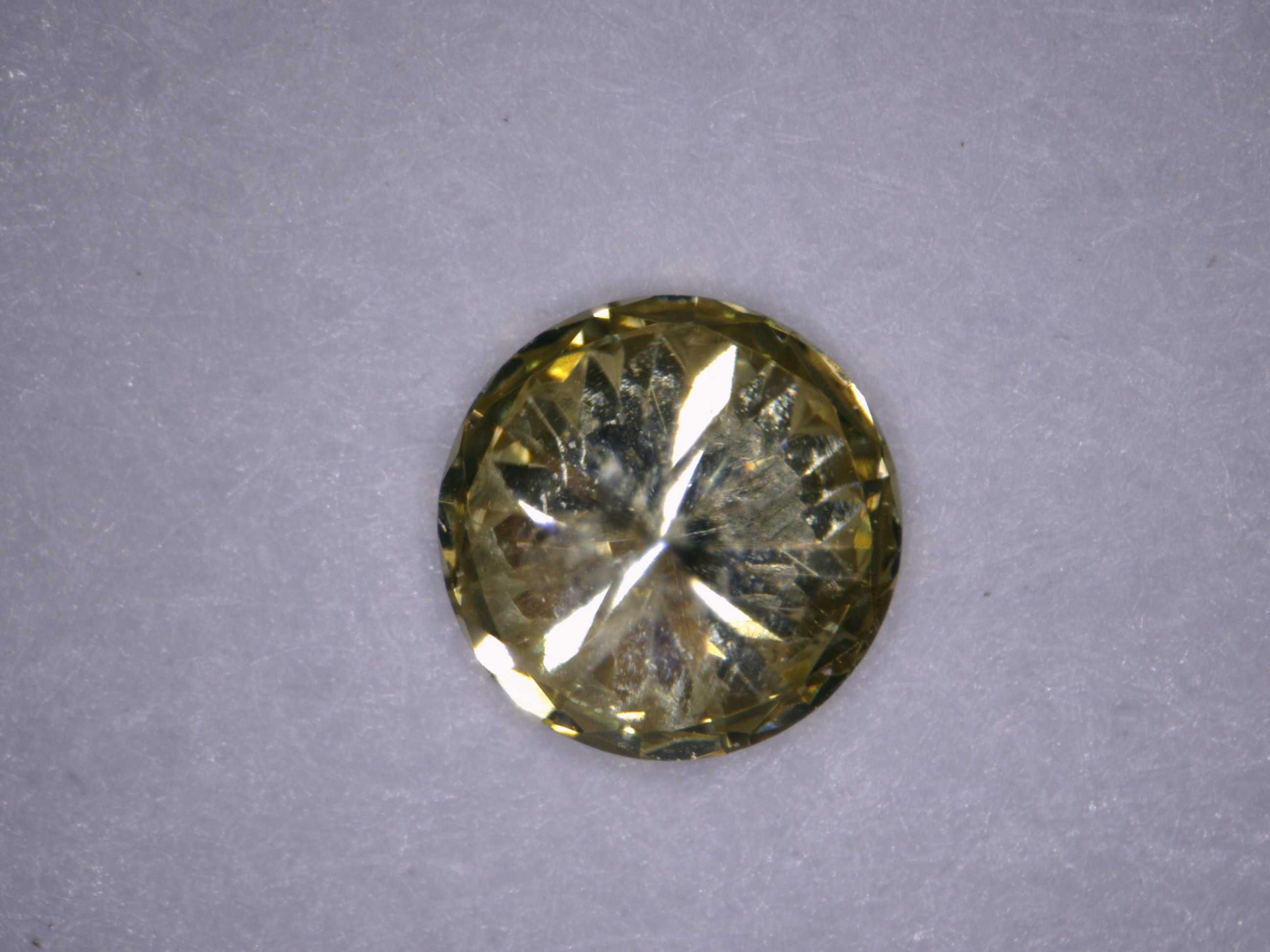 Naturalny Diament 0.08ct Żółty Brylant I1