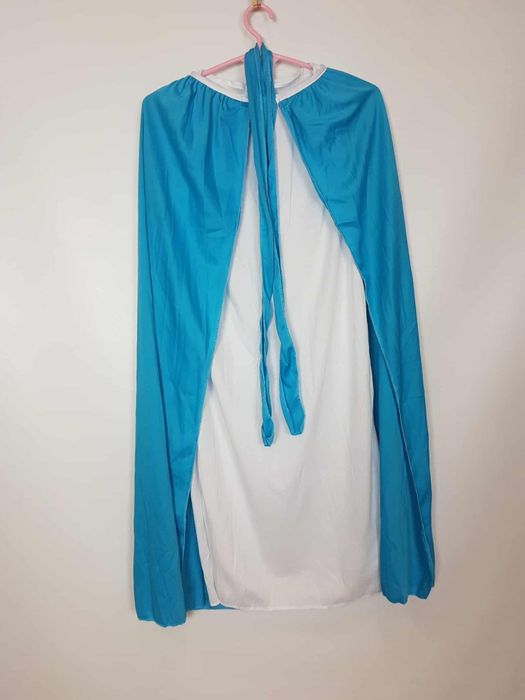 Sukienka przebranie Maryja Święta Maria jasełka rozmiar 120 130 cm. Ch