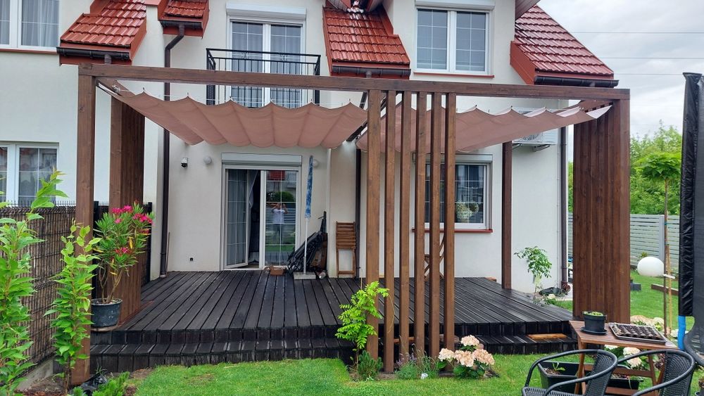 Pergola tarasowa.Pergola ogrodowa. Zadaszenie.Altanka.Markiza.