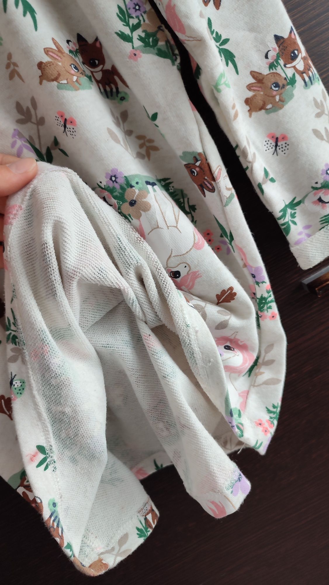 Sukienka tunika H&M 122/128 jednorożec leśne zwierzęta
