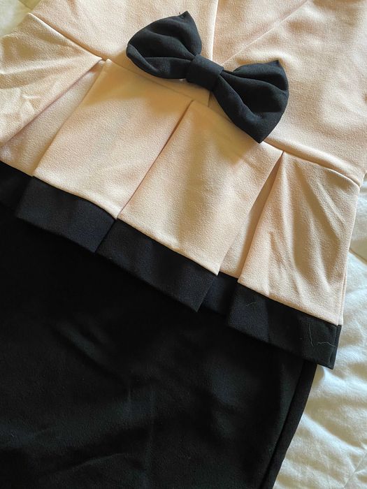 Vestido rosa e preto - tamanho M