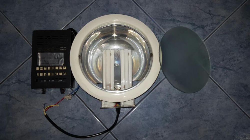 4 Focos de tecto falso lampadas economicas