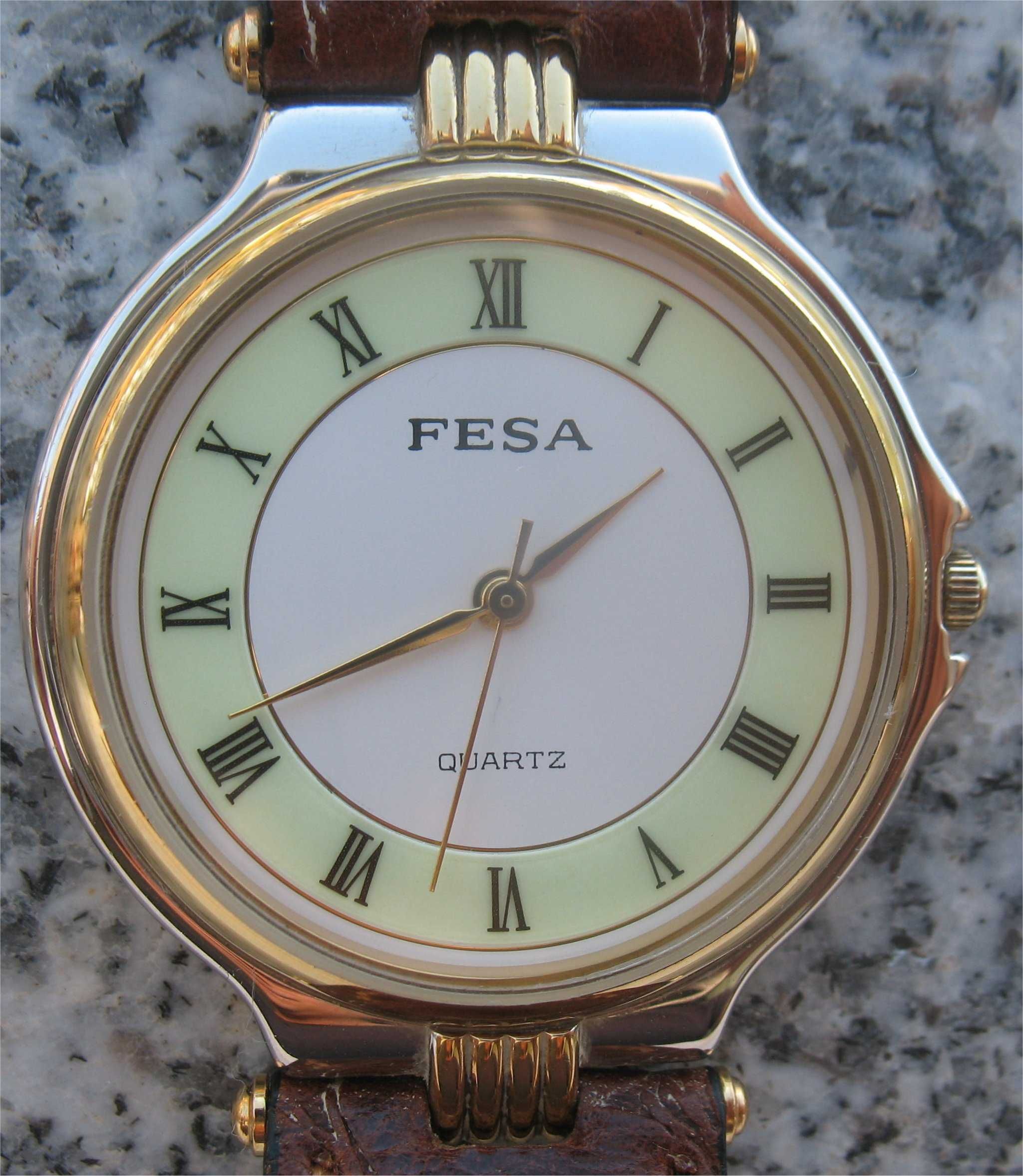 Relógio Vintage Fesa - Quartz c/mostrador luminescente (Movimento ETA)
