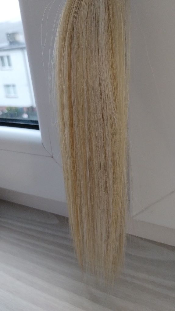 Włosy clip in 8 taśm 200 g blond balejaż