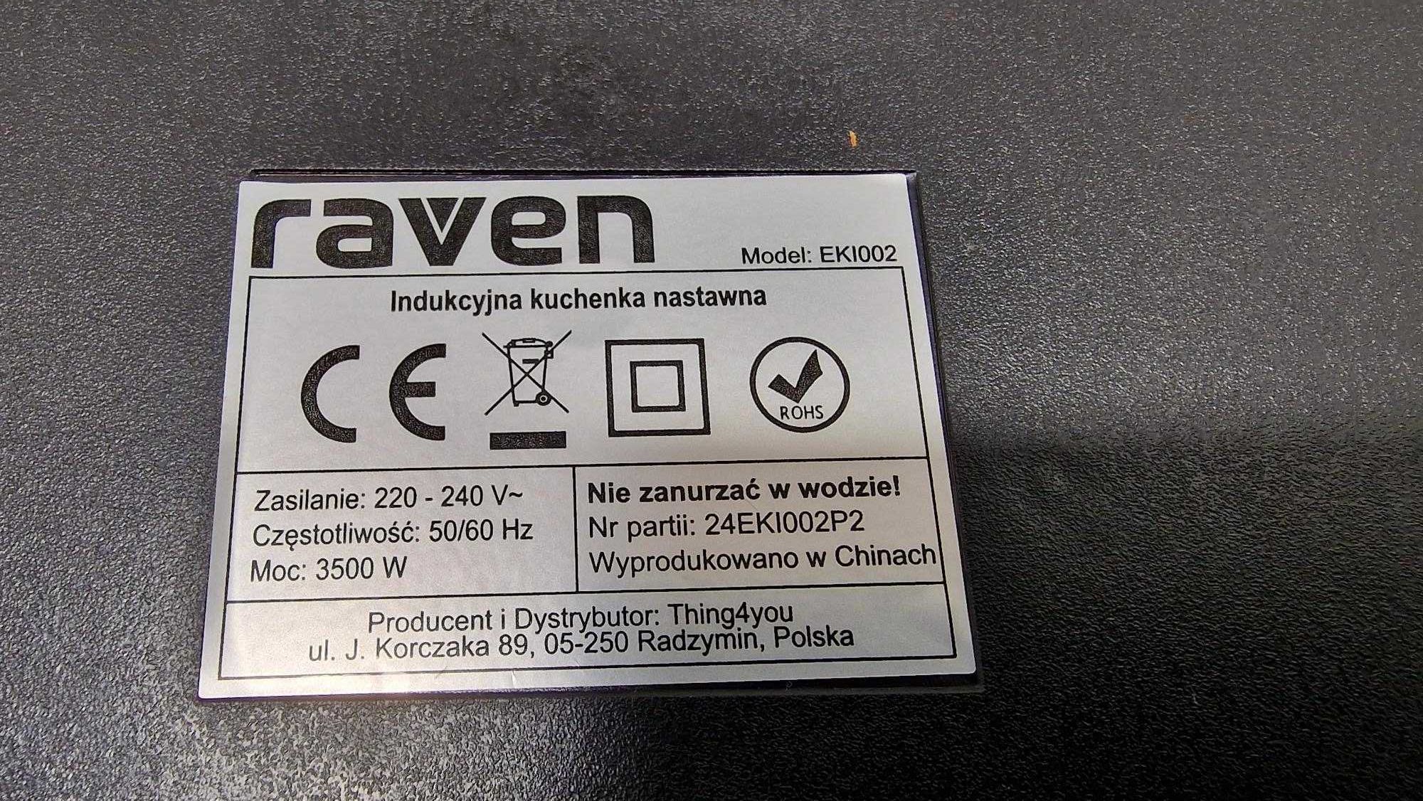 Kuchenka indukcyjna podwójna 3500W Raven EKI002 Komis Czeladź Madej
