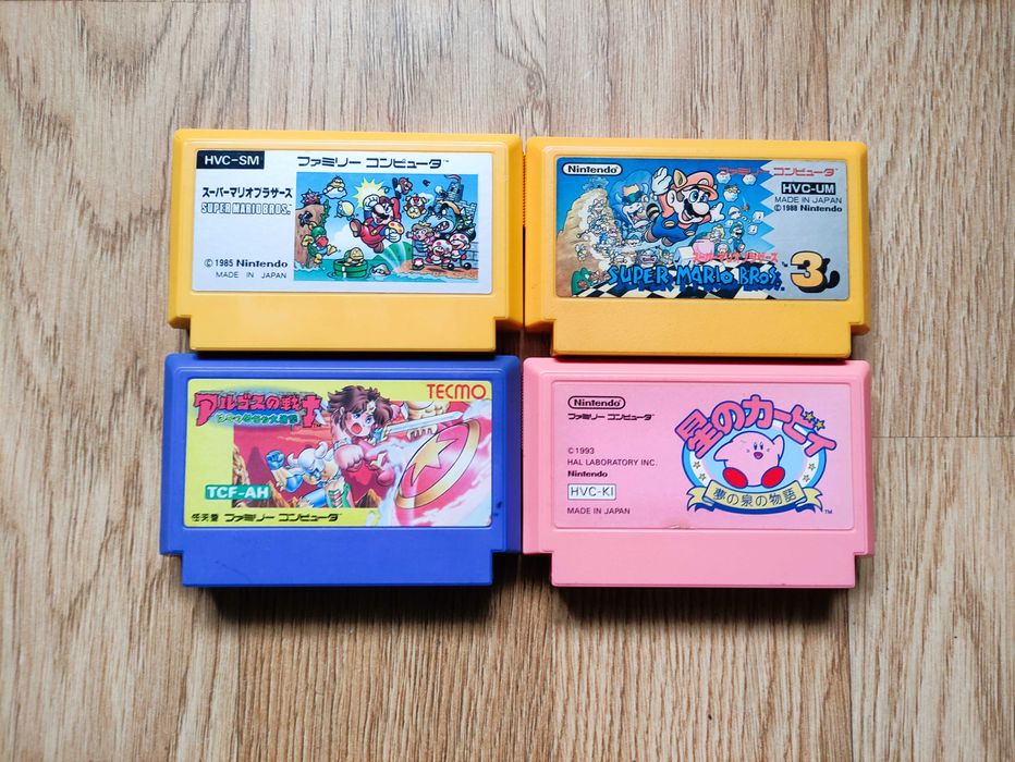 Оригінальні картриджі Kirby Adventure, Super mario для famicom, денді.