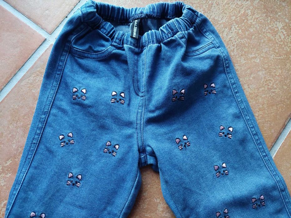 Jeans de menina tamanho 3/4