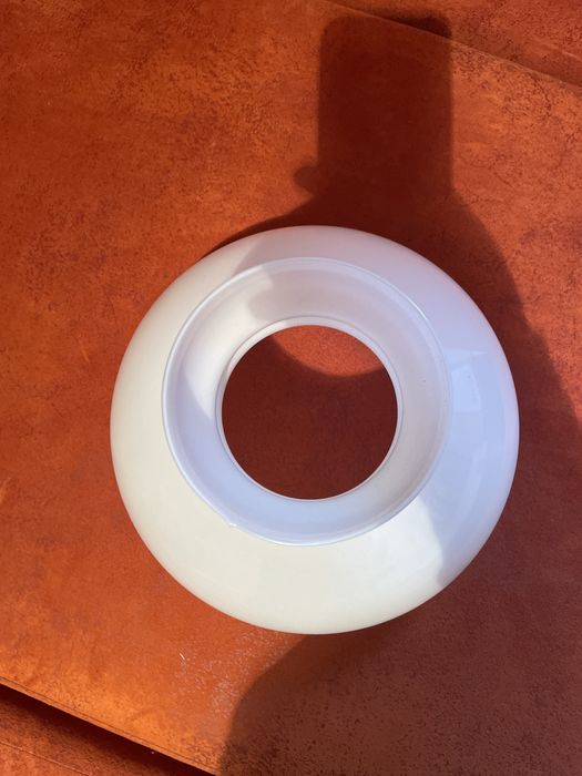 Klosz do lampy naftowej biały