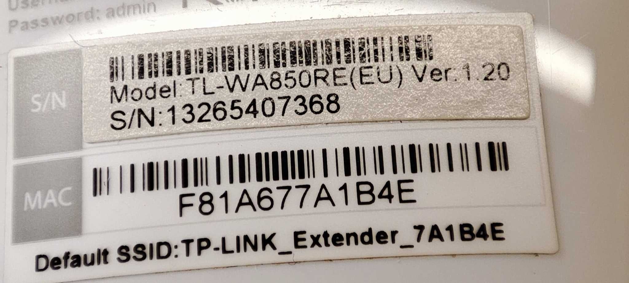 Repetidor de Sinal WiFi TP-Link TL-WA850RE 300Mbps