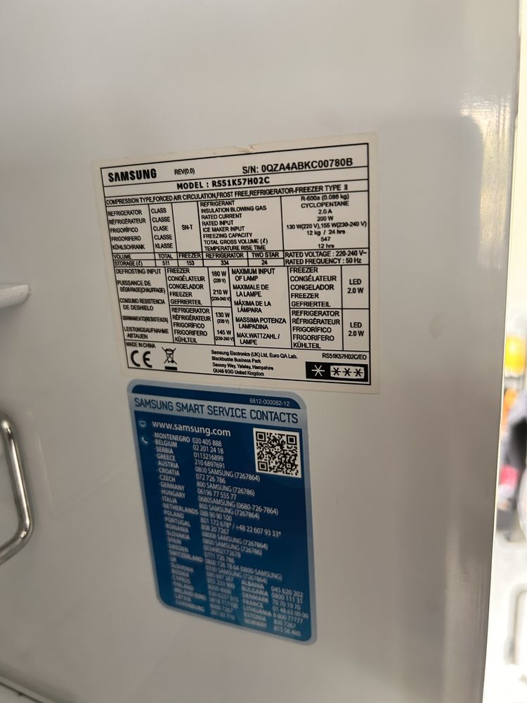 Lodowka Samsung Side by side RS51K57H02C