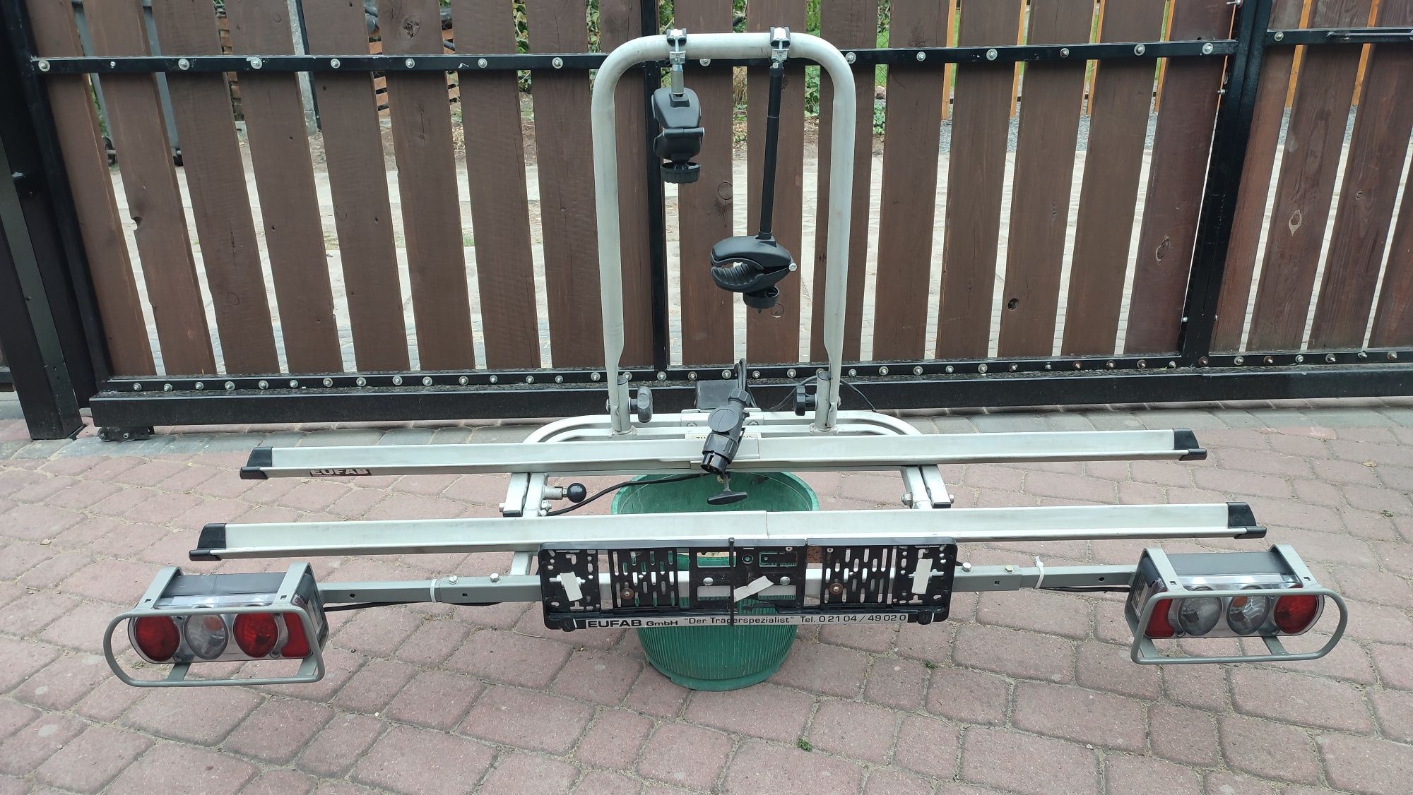 Rowerowy bagażnik na hak platforma uchwyt odchylany