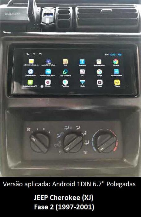 (NOVO) Rádio 2DIN • Jeep CHEROKEE • (XJ) (KJ) (KL) • Android GPS
