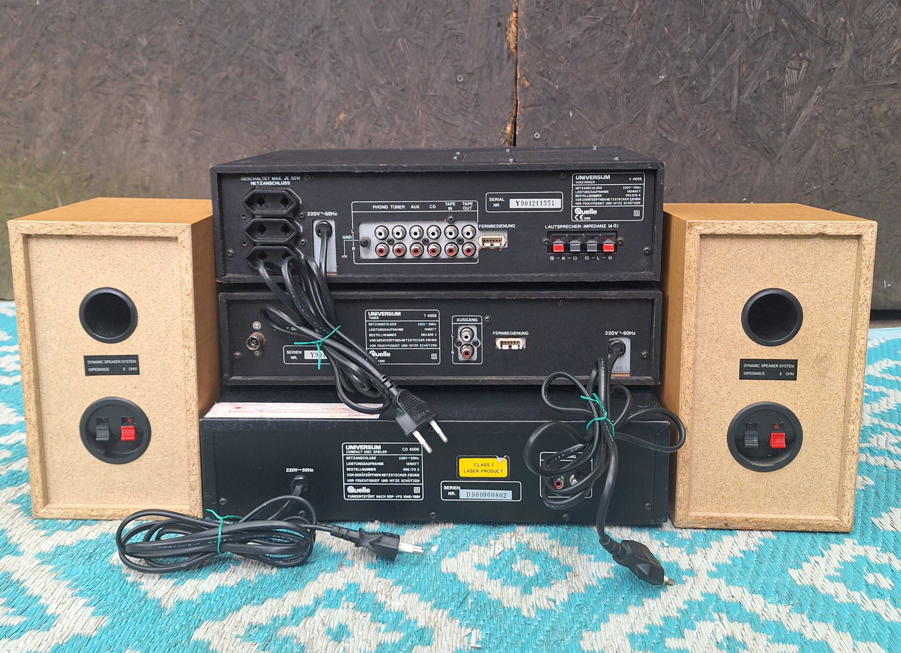 Zestaw Universum Tuner-CD-Wzmacniacz + Kolumny 8 ohm WYSYŁAM Olx