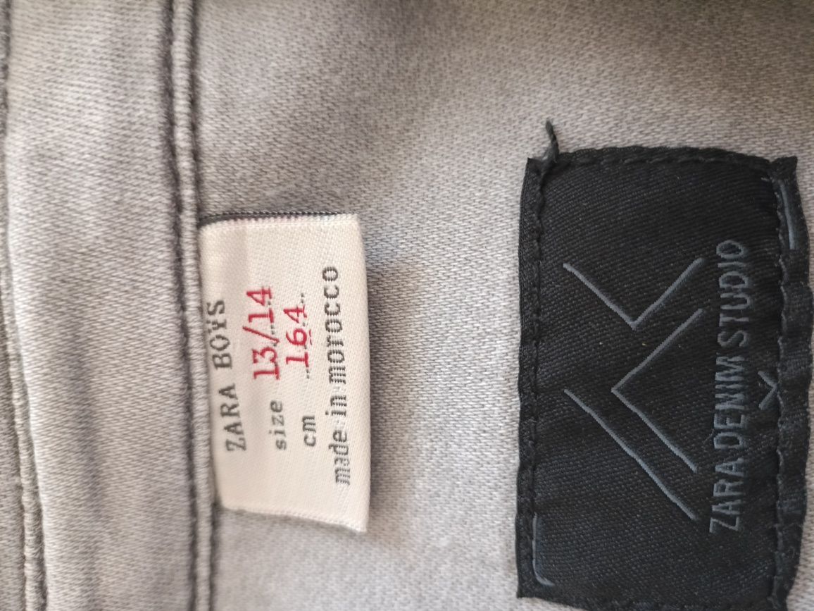 Camisa zara boys cinzenta tamanho 13/14