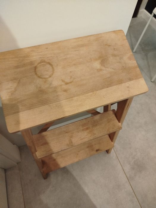 Schodki do kuchni z taboretem IKEA