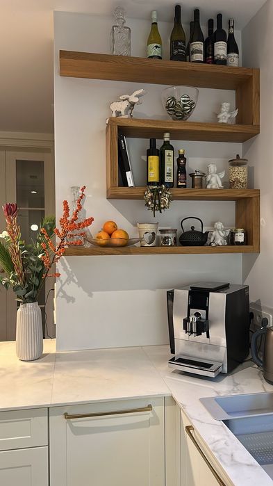 Regal / polka kuchenna lity dab