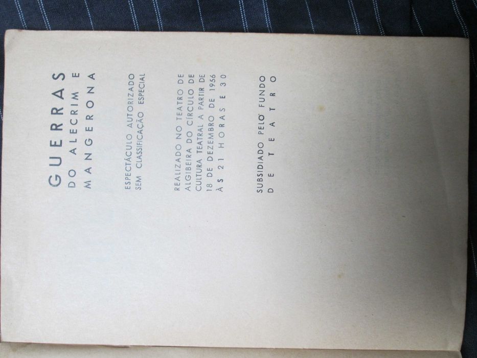 Guerras do Alecrim e da Manjerona, edição histórica do TEP, de 1956
