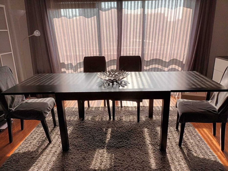 Tapete grande de cor cinzenta com 160 cm x 230 cm