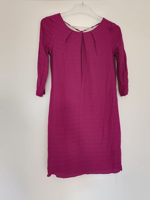 Sukienką Massimo Dutti rozmiar 36 fuksja mocny róż z fioletem