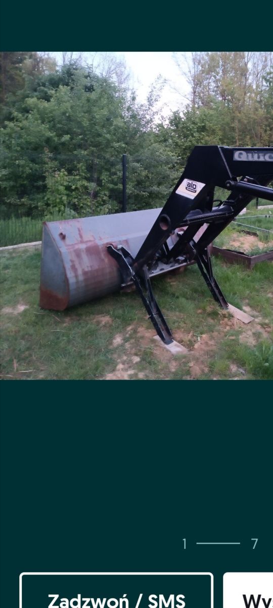 Łyżka  łycha Quicke tur ładowacz zetor ursus massey