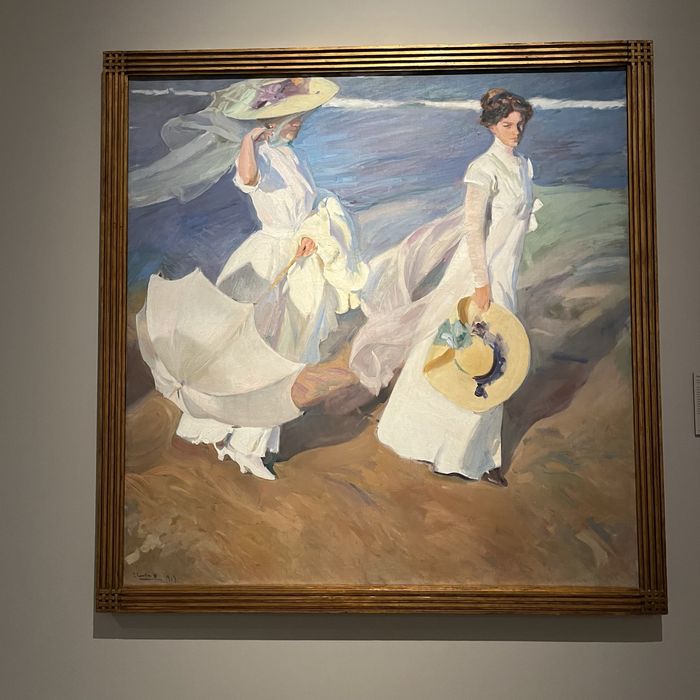 Kit de ponto cruz (tudo incluido) baseado em obra de Joaquim Sorolla