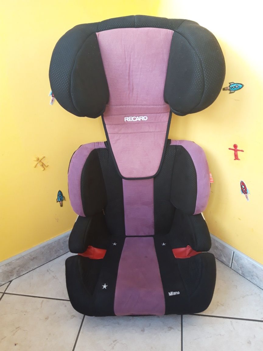 Fotelik samochodowy Recaro Milano od 15 do 36kg bez isofix. WysyłkaOLX