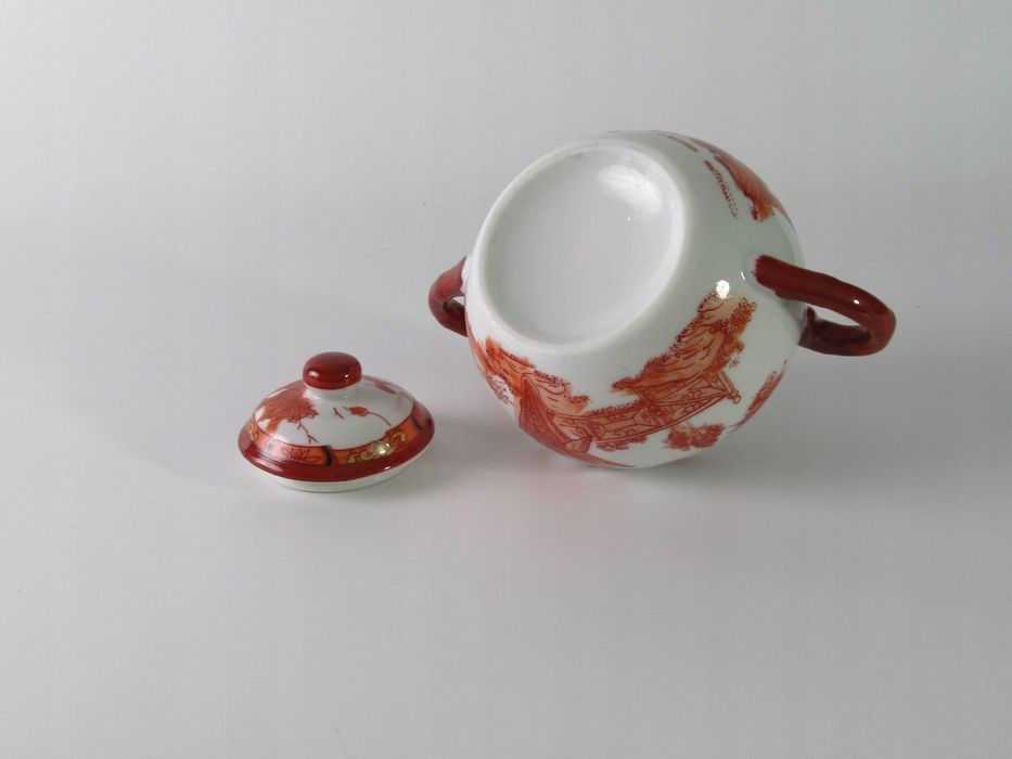 japonia piękna cukiernica porcelanowa