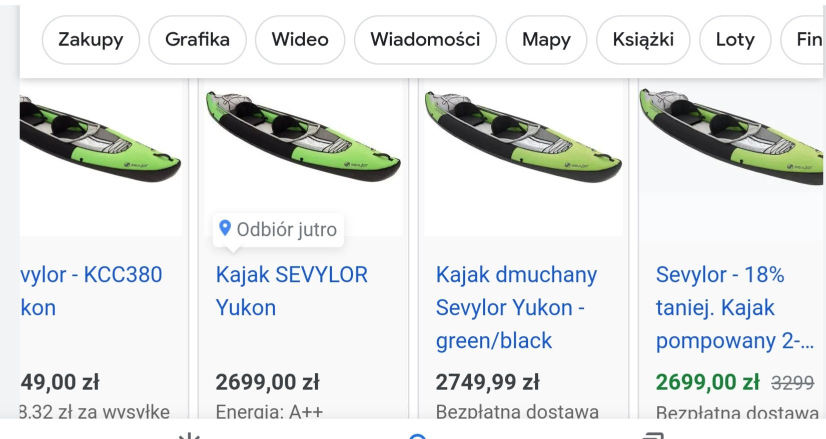 Dwuosobowy kajak dmuchany SEVYLOR YUKON