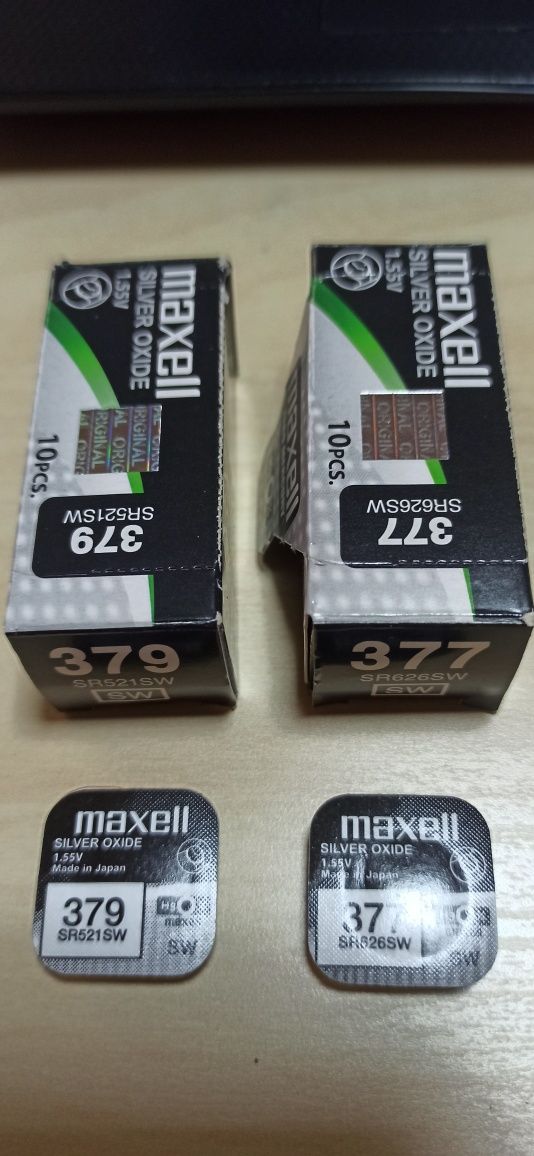 Bateria Maxwell Silver Oxide 1,55V 377 SR626SW lub 379 SR521SW