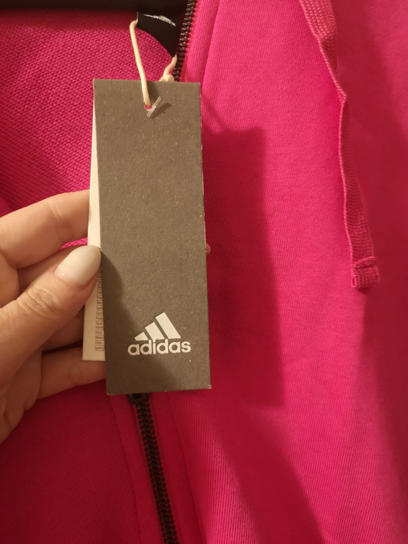 Nowa bluza różowa adidas