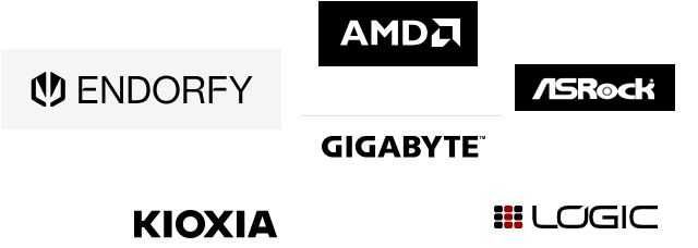 Komputer AMD Ryzen 5600 RX7600 B550M 16GB 1TB WIFI Win11 Logic Arya