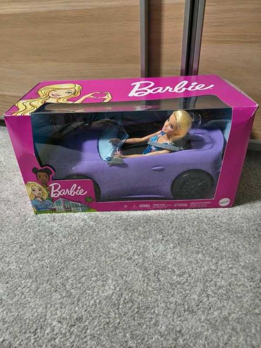 Barbie Fioletowy Kabriolet z lalką