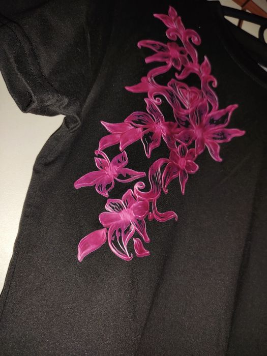 Футболка топ у2к з принтом на спині