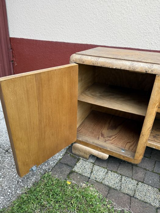 Drewniana konsola toaleta lata 30-50 art deco