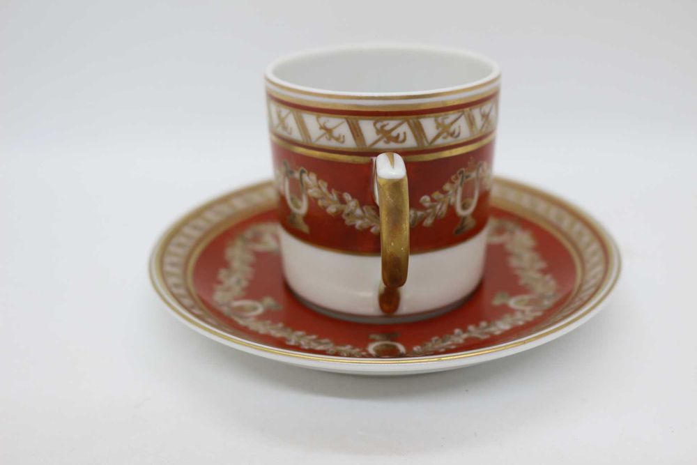 Chávena Café Coleção LIRAS Vista Alegre 1980 Pintada à Mão