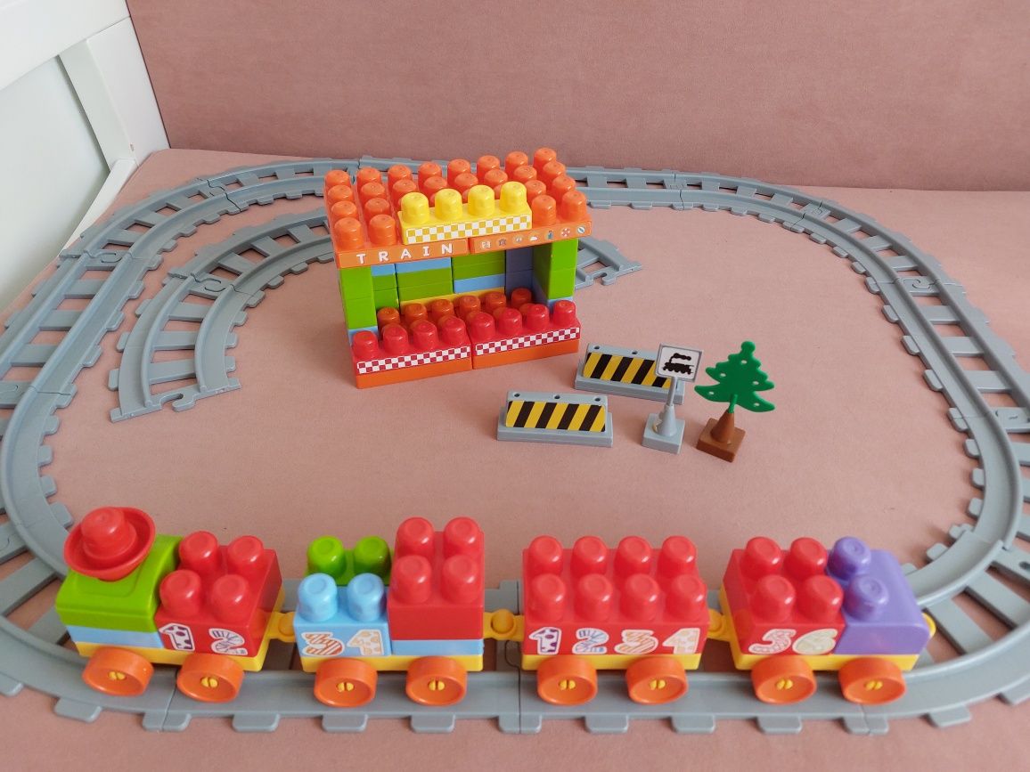 Конструктор Wader Baby Blocks Train Set Залізниця