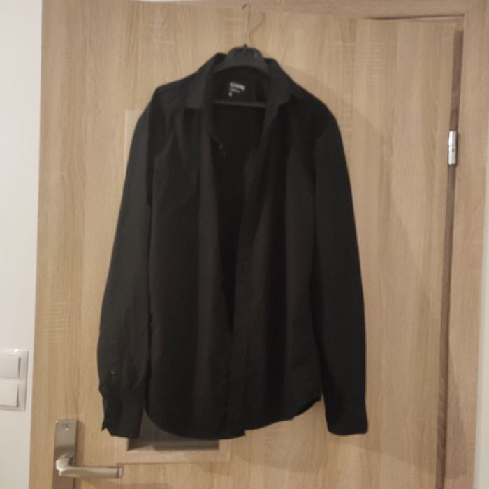 Sinsay Czarna koszula dla chłopca rozm S slim