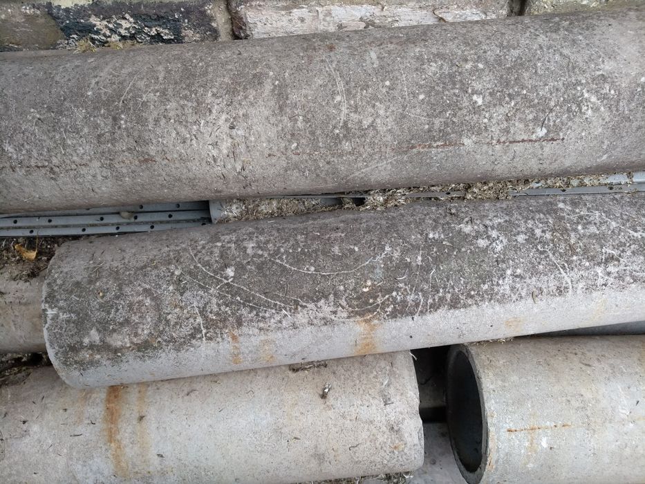 Труба асбоцементная длина 3.53м. Новая. И другой метраж, б-у. Д 100мм