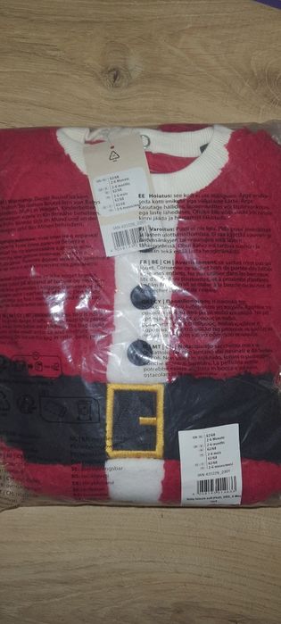 Strój Mikołaja Boże Narodzenie 62 68 komplet