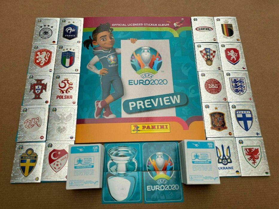 UEFA EURO 2020 PREVIEW da Panini-Coleção completa