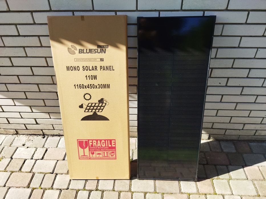 Сонячні панелі Bluesun Solar 110w All Black (солнечная батарея панель)
