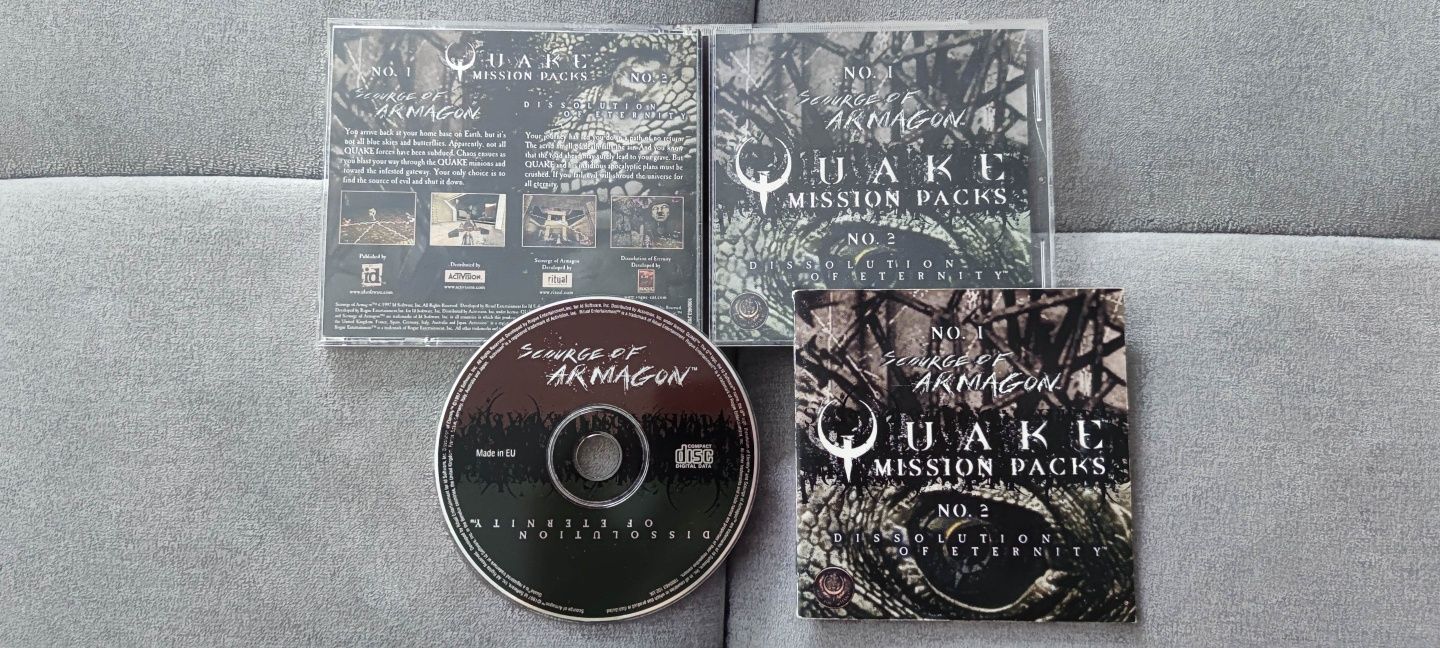 Quake Mision Packs z angielskiego wydania big box