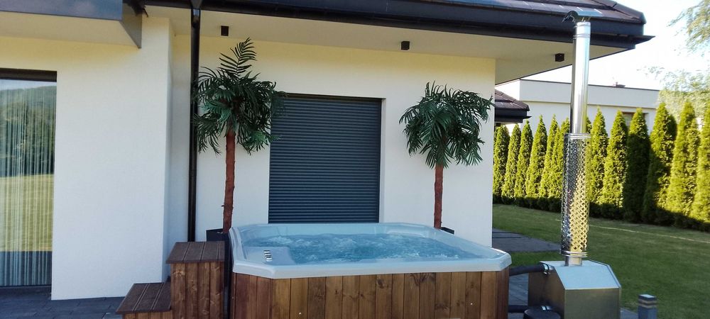 Całoroczna wanna ogrodowa z hydro i aero air masażem transport GRATIS