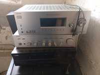 Wzmacniacze Sony  Yamaha plus głośniki jvc heco subwoofer aktywny