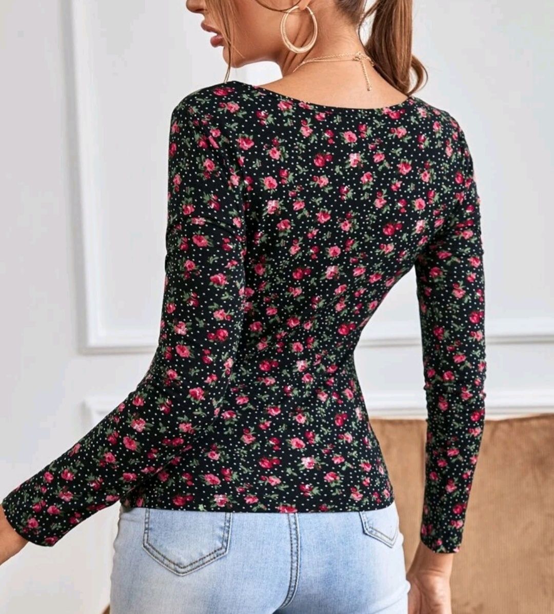 Camisola padrão floral NOVA